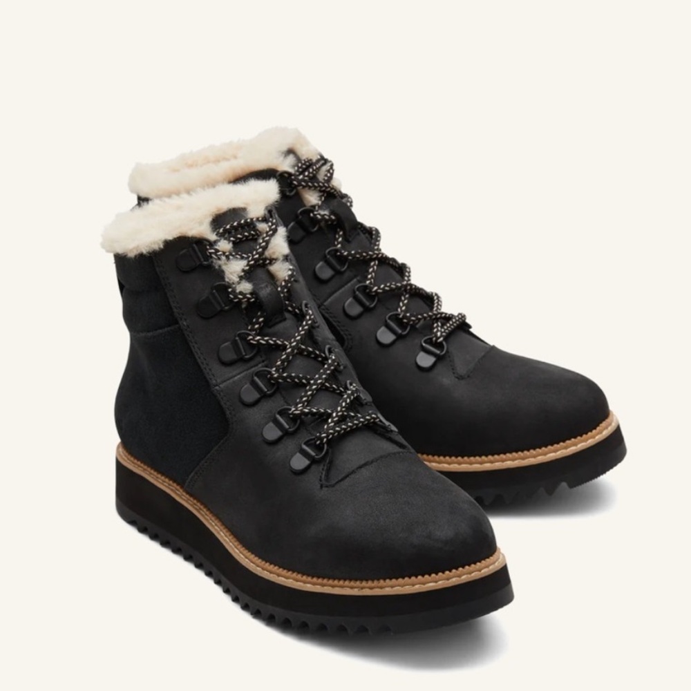 Toms Mojave - Waterproof Winter Boots with Shearling Trim
